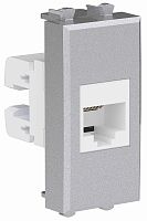 Розетка телефонная модульная DKC Avanti 1-м. 1 мод. RJ12 закаленная сталь картинка